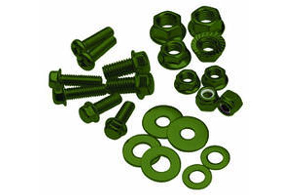 Bolt, Flange, M6XP1.0X10, Olive Green, Pk-10