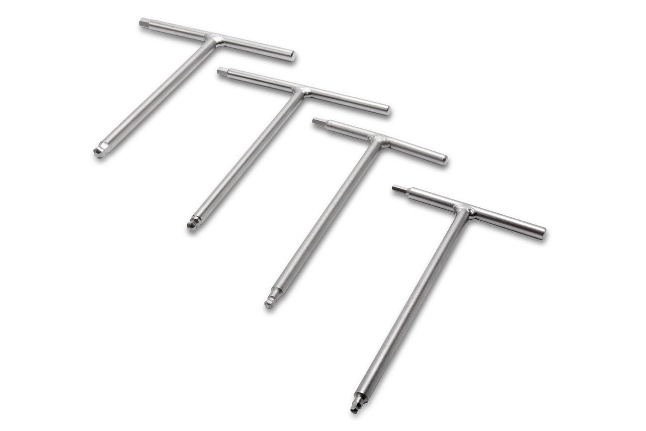 T-Handle Ball Ended Hex Key Set 6 PC Hexagon Allen Key Ball Point Metric 2  - 8mm