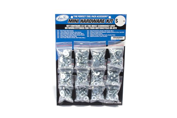 Mini Hardware Kit, Zinc Finish, Card of 12 Pks