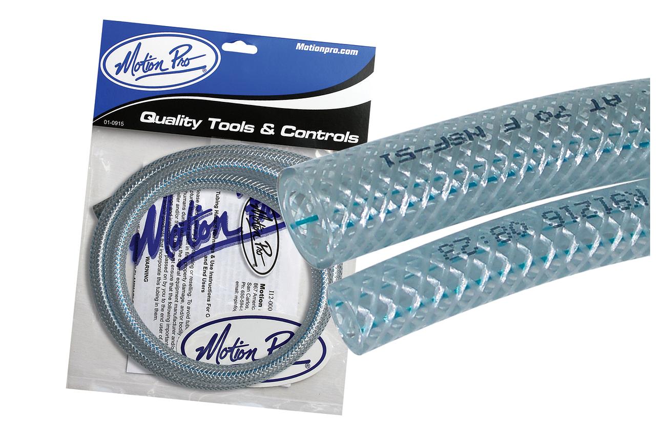 MP Braided Vinyl Fuel Line 5/16 ID X 3' - Motion Pro