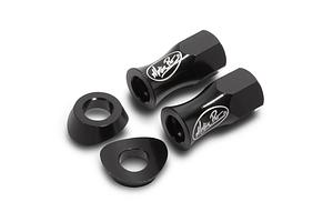 Rim lock nuts, LiteLoc™ with beveled washers, 13mm (Pair) 